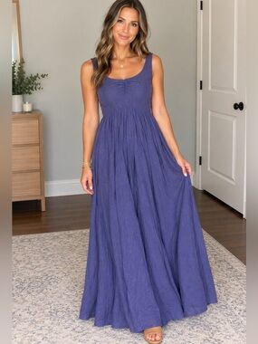 Peruvian connection purple maxi dress